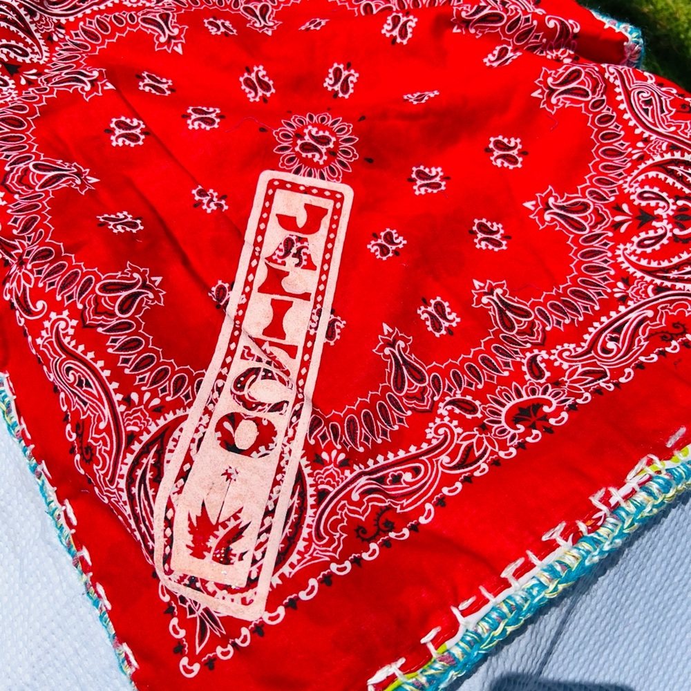 “Jalisco “ Red Bandana Crossbody Bag